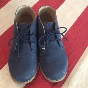 Navy Blue Suede Janie and Jack Boots